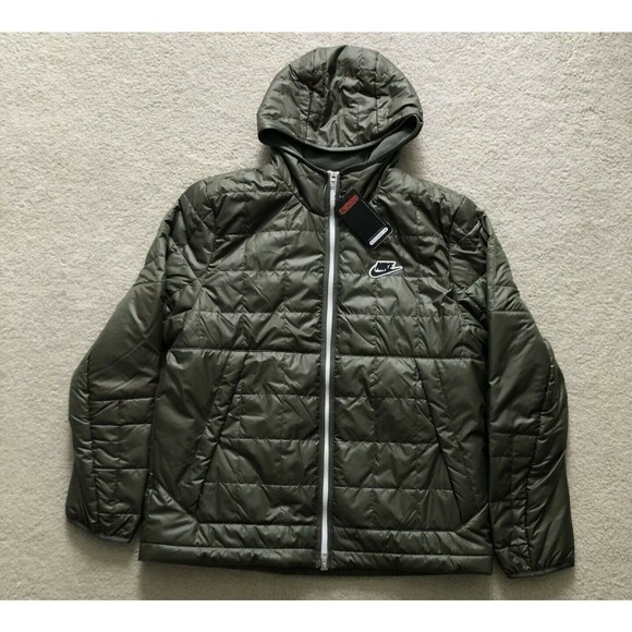 Nike Sportswear Synthetic Fill Fleece Jacket Olive CU4422 380 Men Extra Small XS - Picture 8 of 10